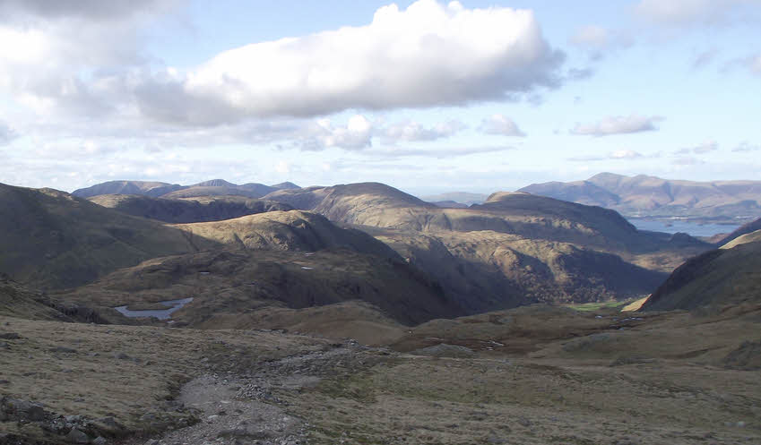 View from the Esk Hause short cut